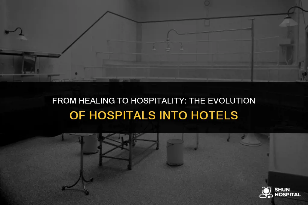 when did hospitals become hotels