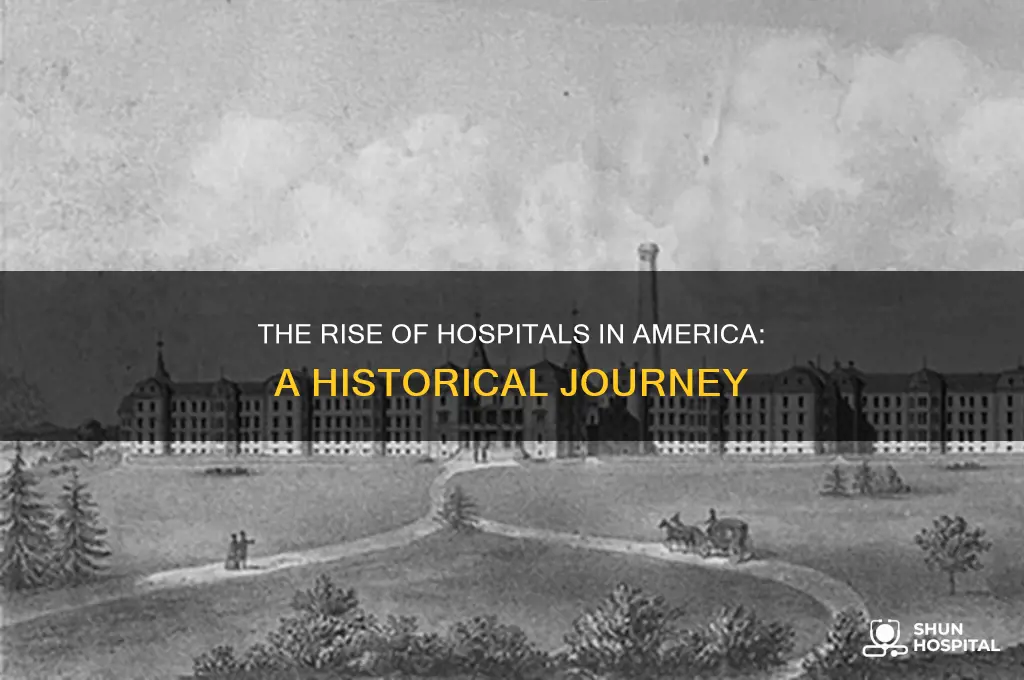 when did hospitals become popular in america