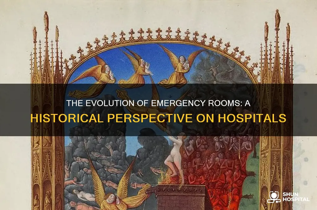 when did hospitals start having emergency rooms