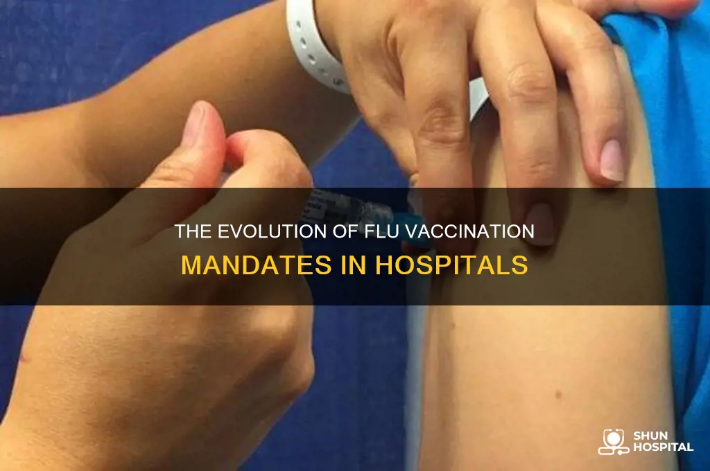 when did hospitals start requiring flu vaccination