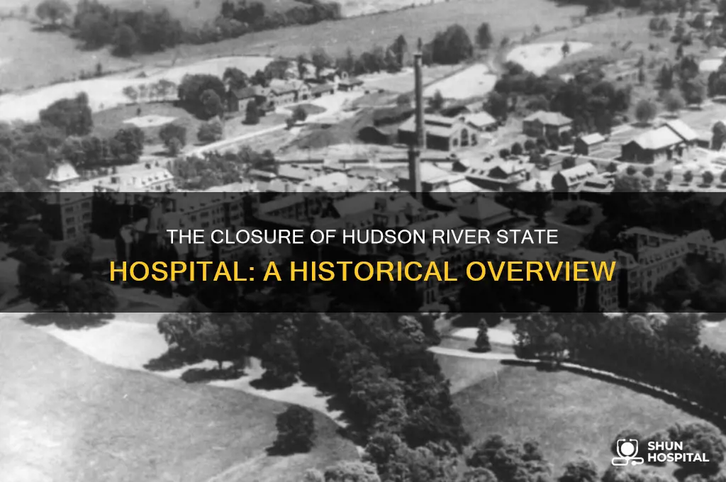 when did hudson river state hospital close