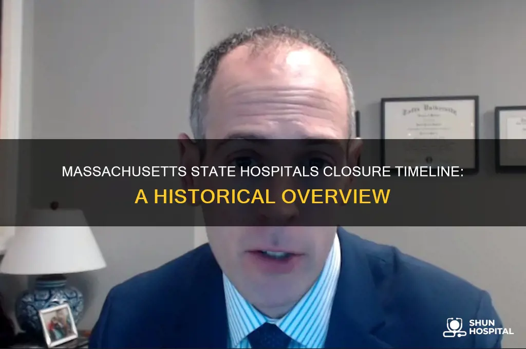 when did ma close the state hospitals
