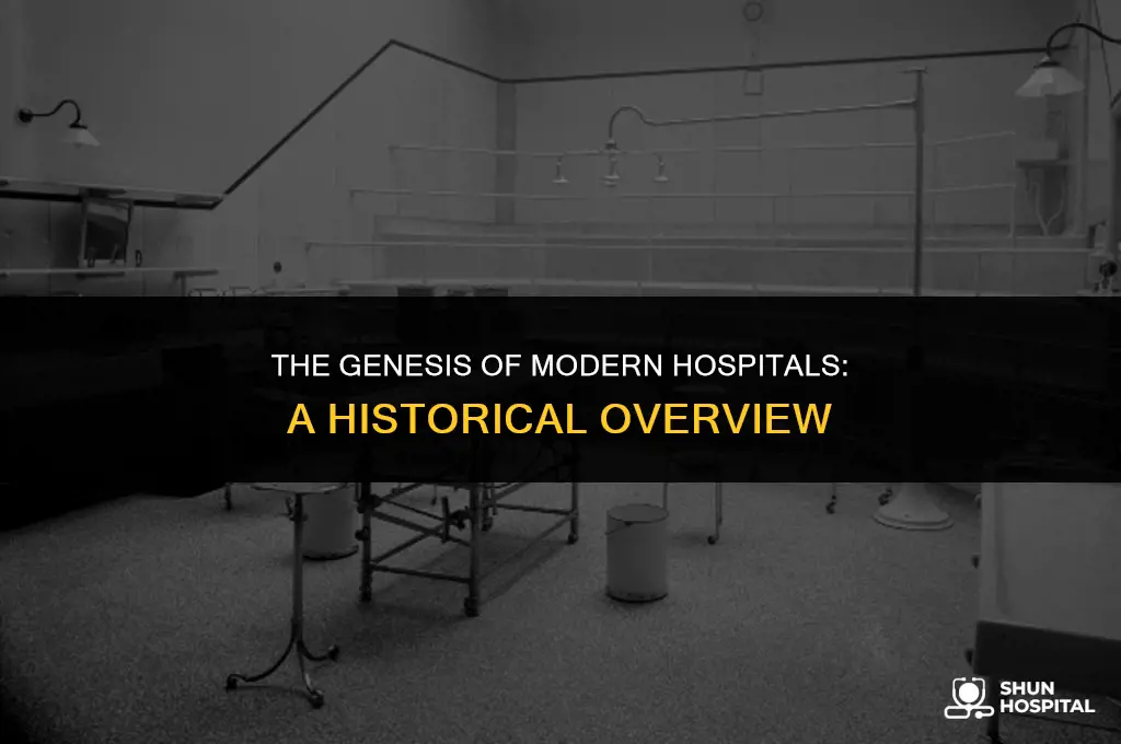 when did modern hospitals begin