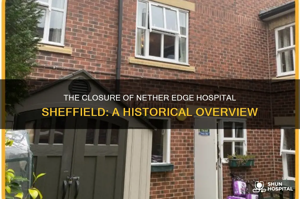 when did nether edge hospital sheffield close