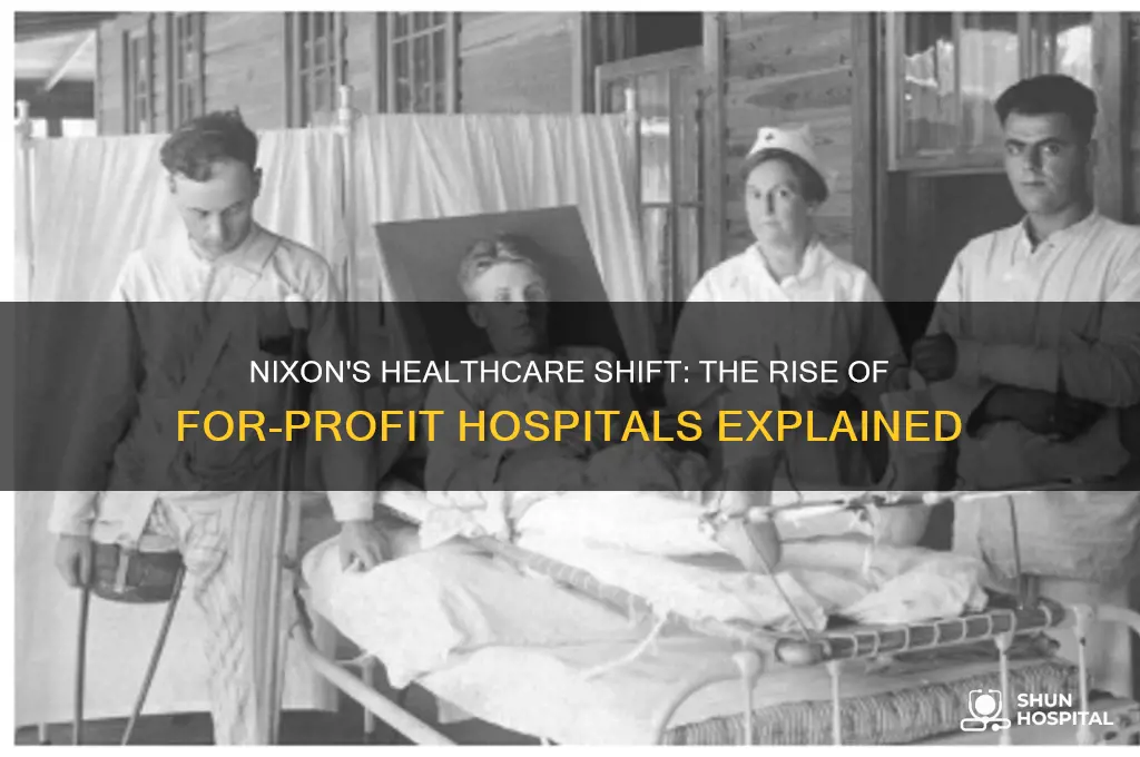 when did nixon make hospitals for profit