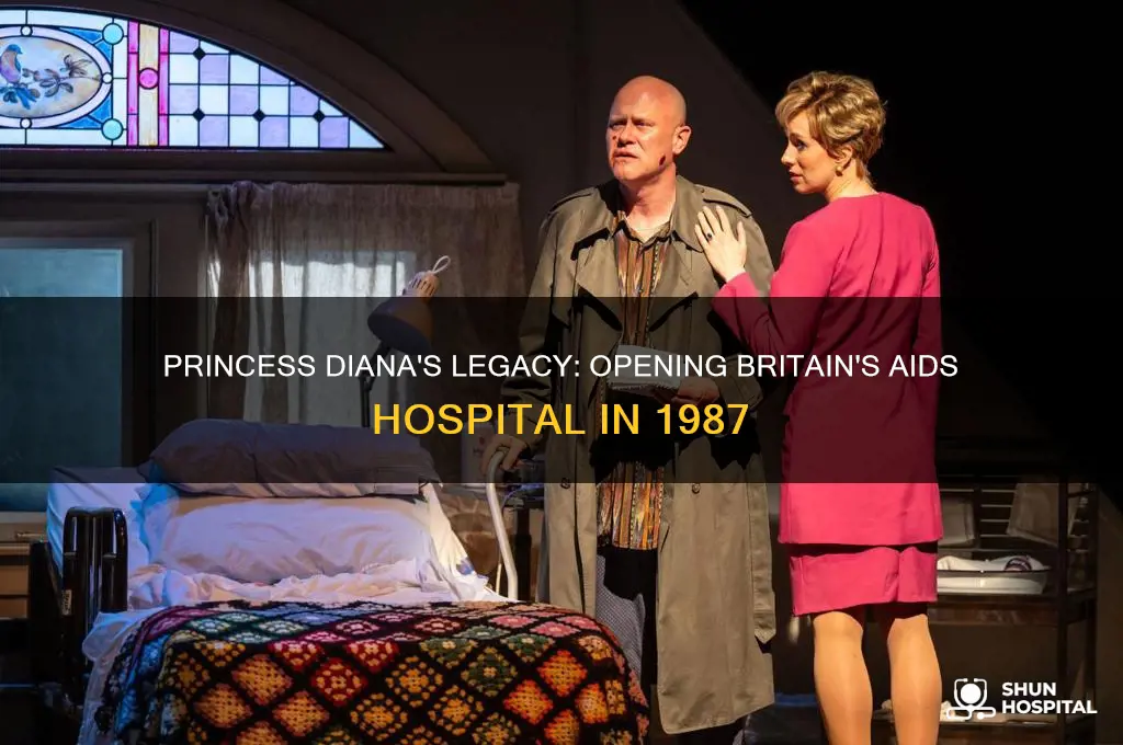 when did princess diana open up british hospital for aids