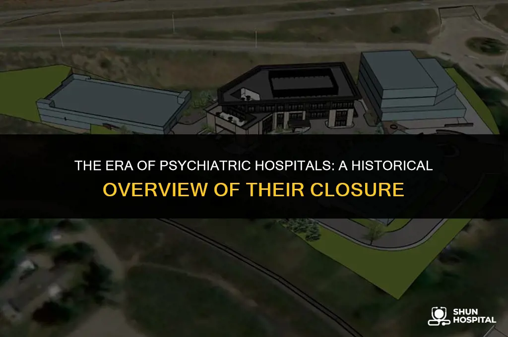 when did psychiatric hospitals close