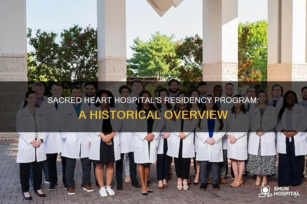 when did sacred heart hospital start its residency program