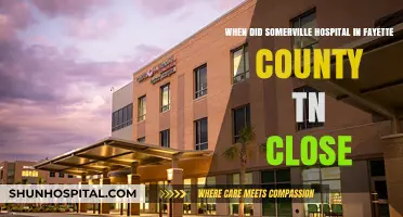 The Closure of Somerville Hospital in Fayette County, TN: A Timeline