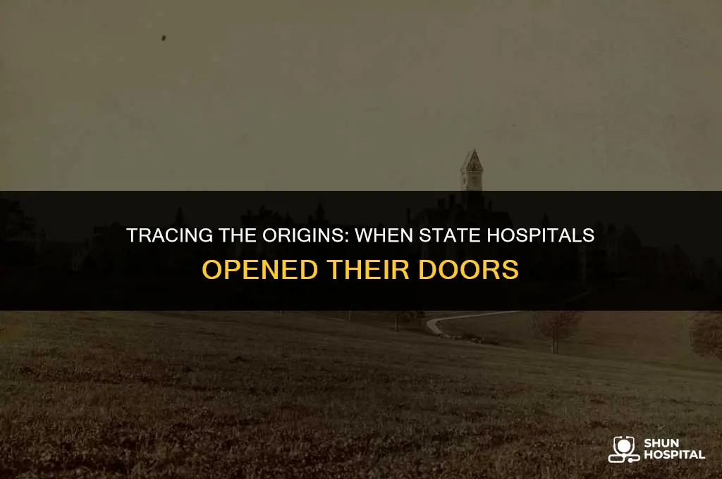 when did state hospitals open