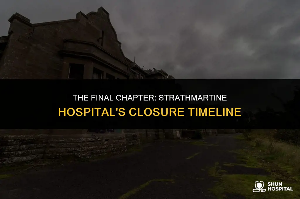when did strathmartine hospital close