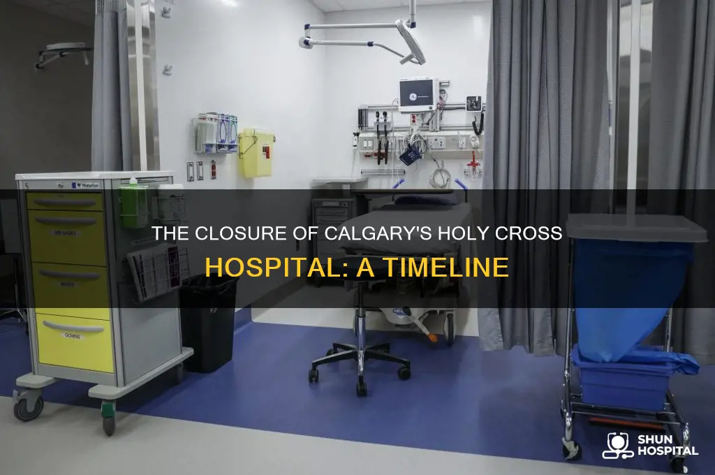when did the holy cross hospital in calgary close