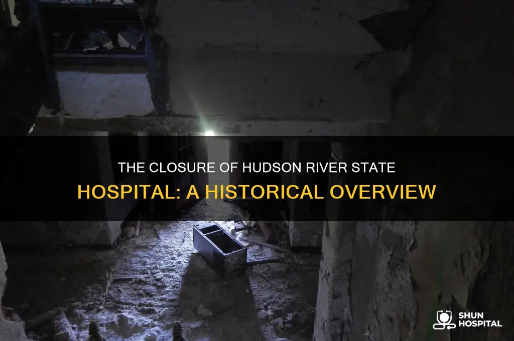 when did the hudson river state hospital shut down