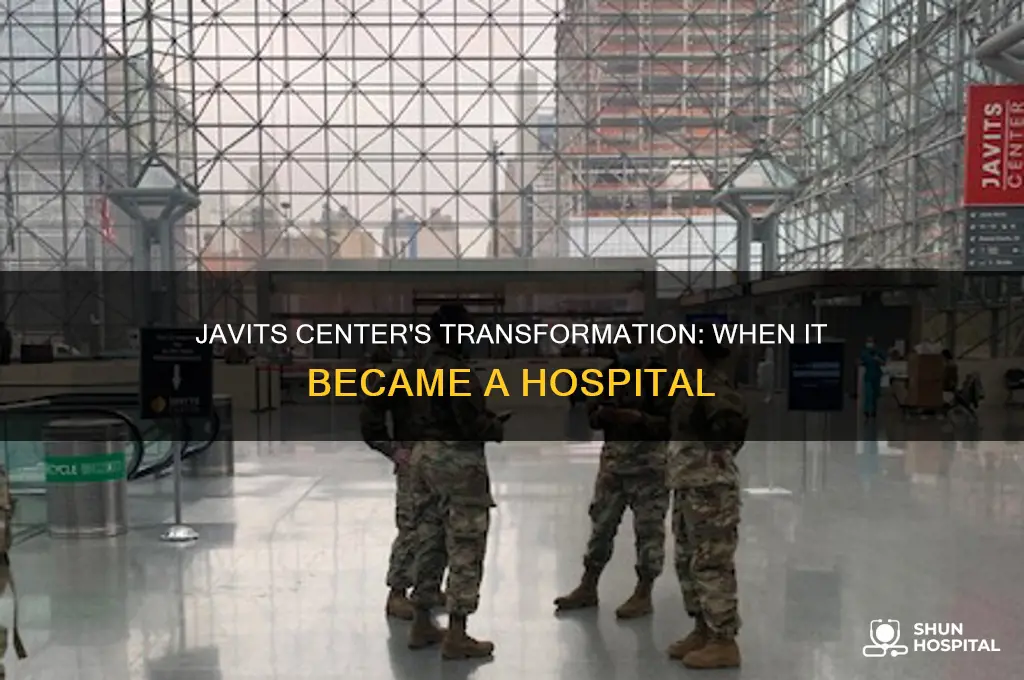 when did the javits center open as a hospital