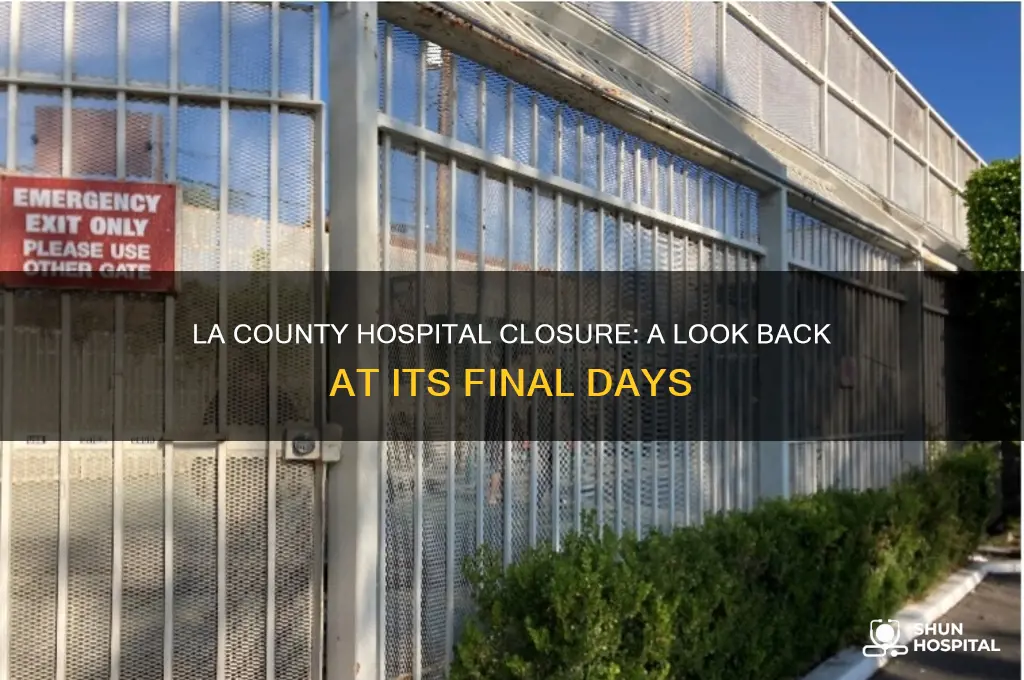 when did the la county hospital close