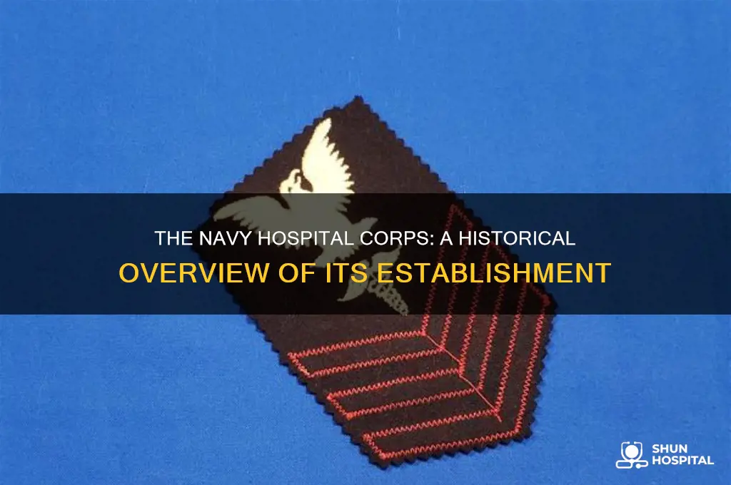 when did the navy hospital corps established