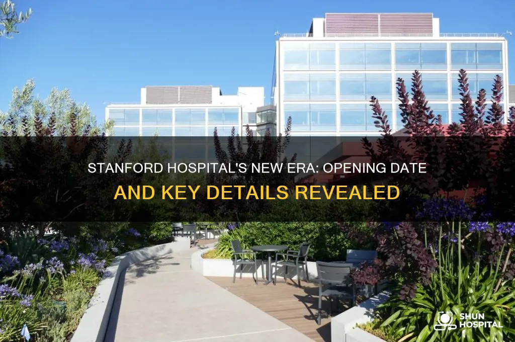 when did the new stanford hospital open