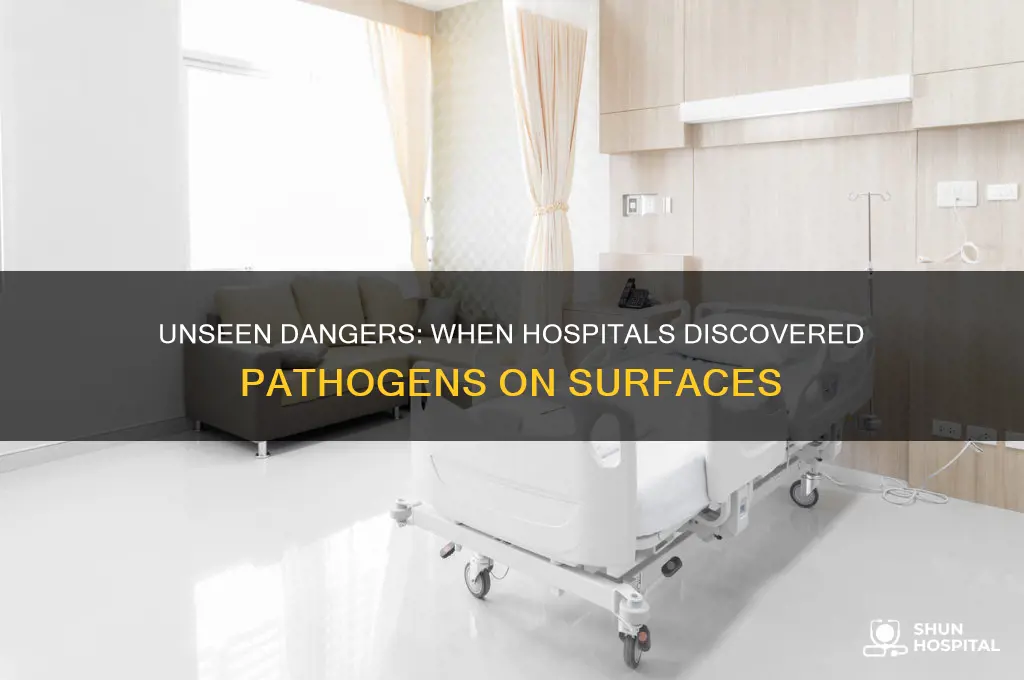 when did they realize pathogens existed on hospital surfaces