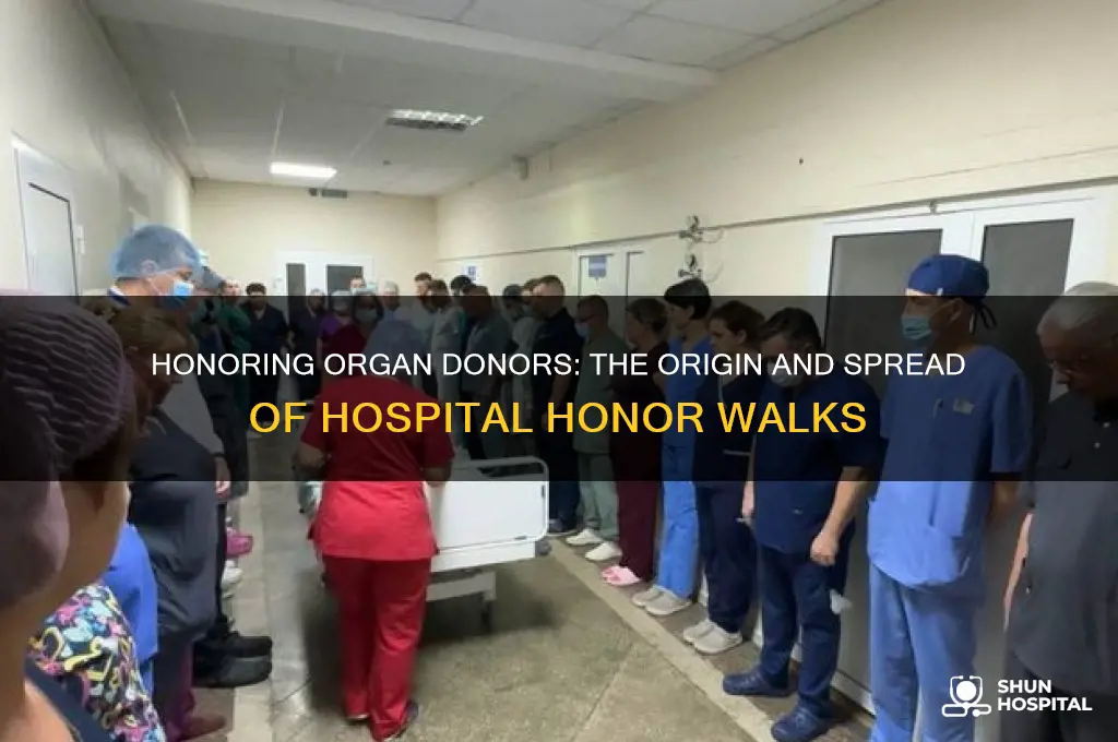 when did they start the honor walks in hospitals