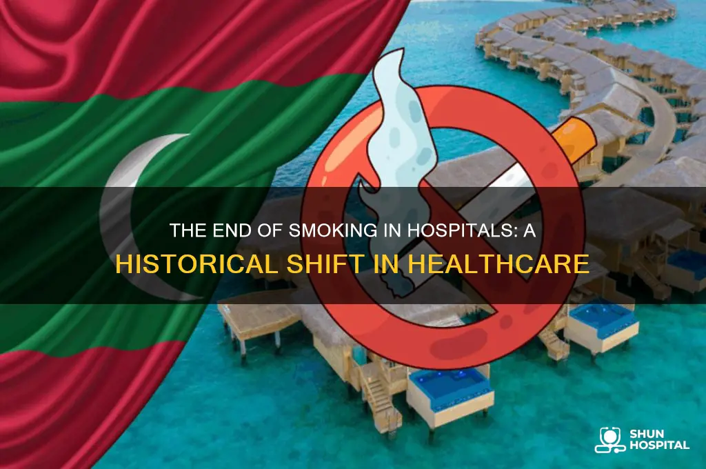 when did they stop letting people smoke in hospital