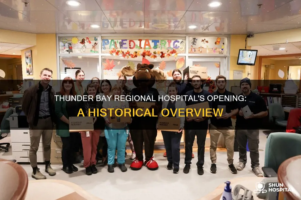 when did thunder bay regional hospital open