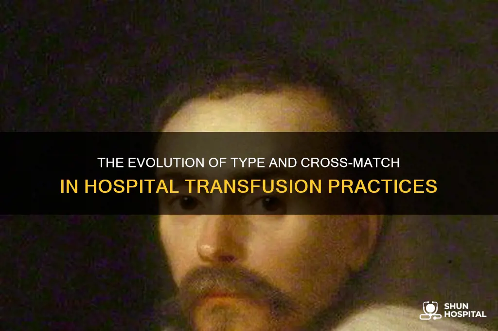 when did type and cross match start in hospitals