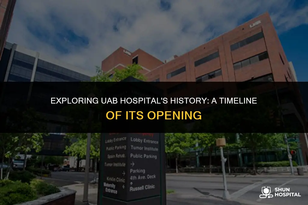 when did uab hospital open