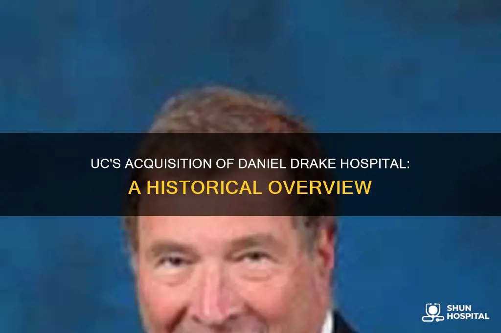 when did uc buy daniel drake hospital