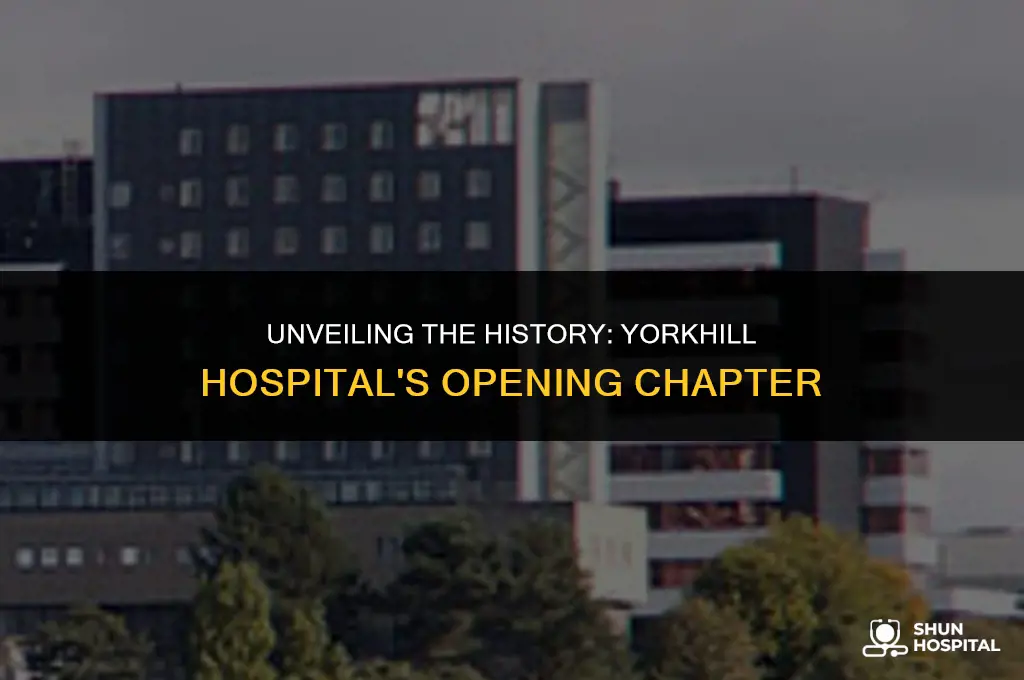 when did yorkhill hospital open