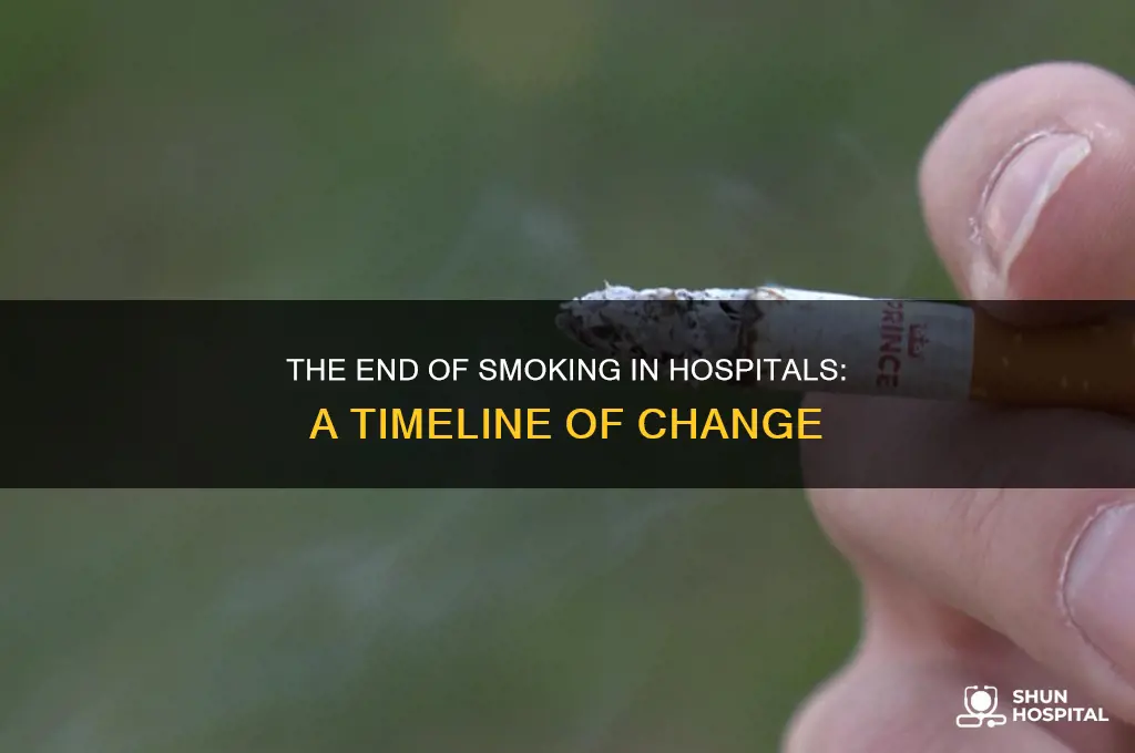 when did you have to stop smoking in hospitals