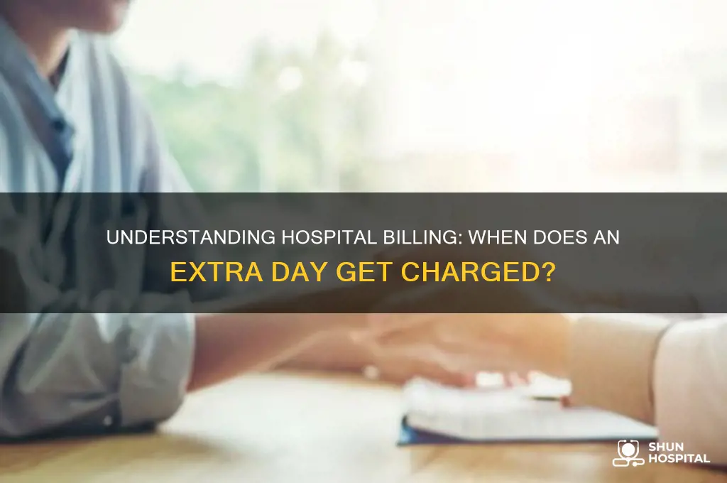 when do hospitals charge for another day