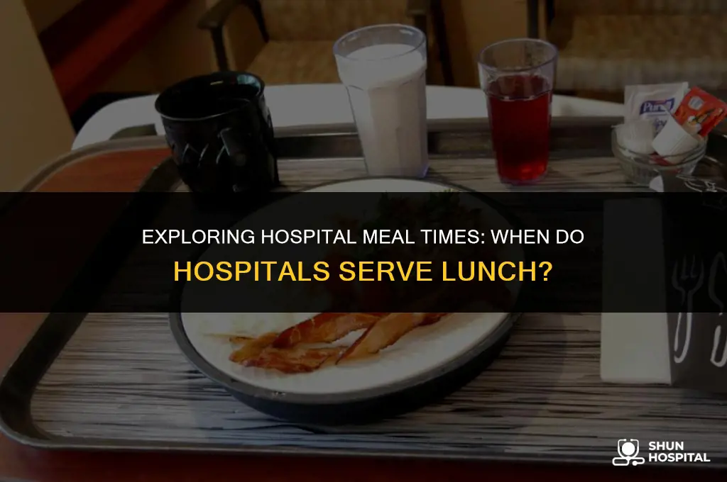 when do hospitals serve lunch