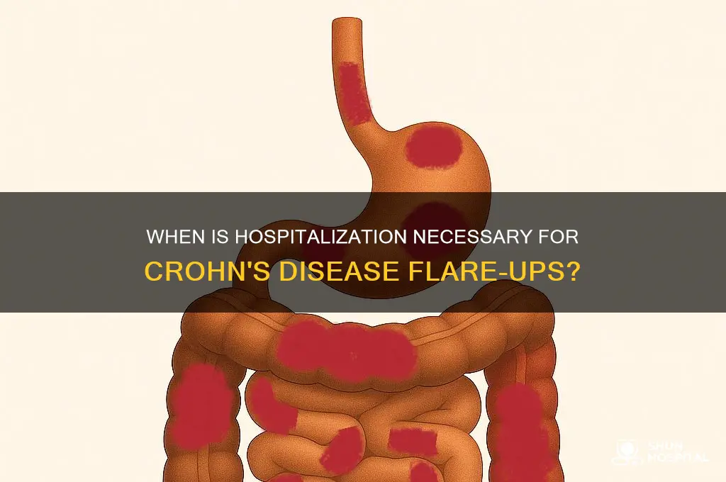 when do they hospital you for crohn