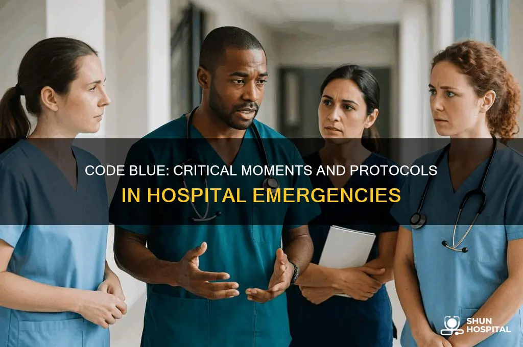 when do you hit code blue in a hospital