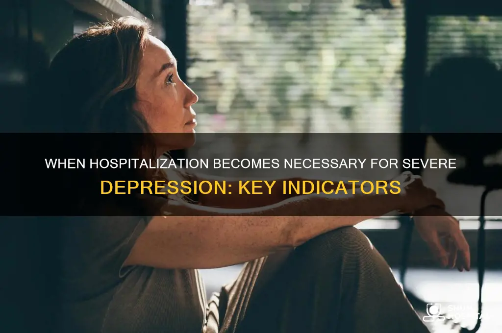 when do you need to be hospitalized for depression
