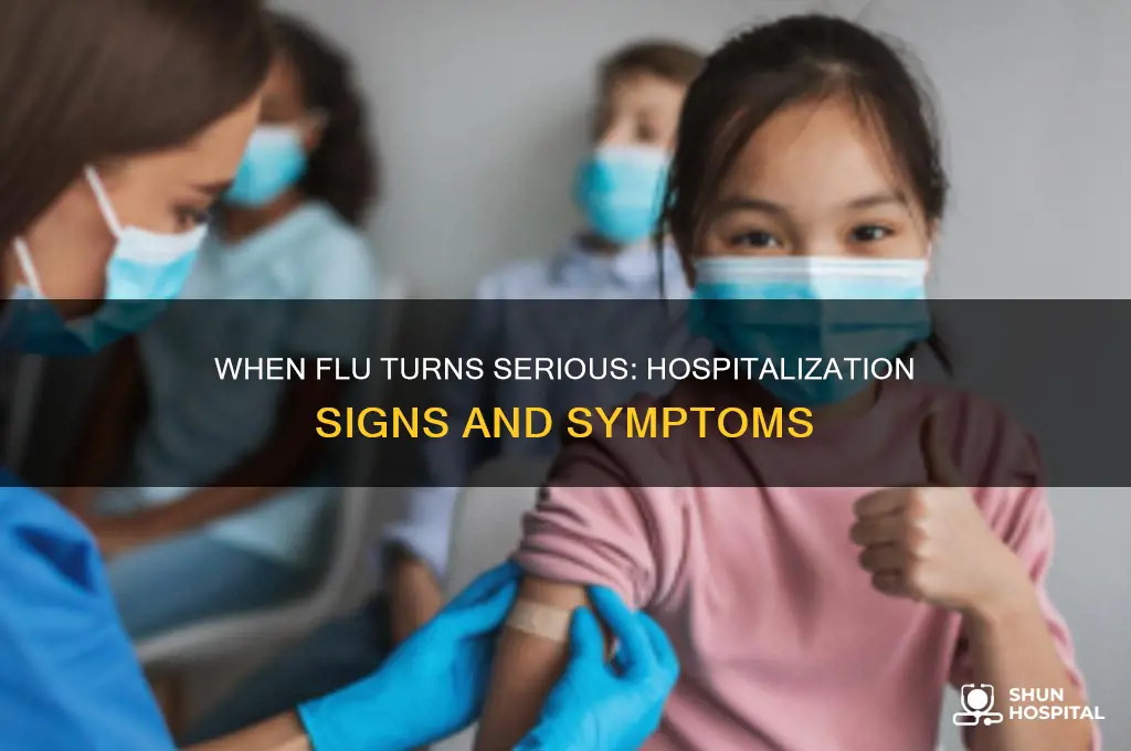 when do you need to be hospitalized for flu