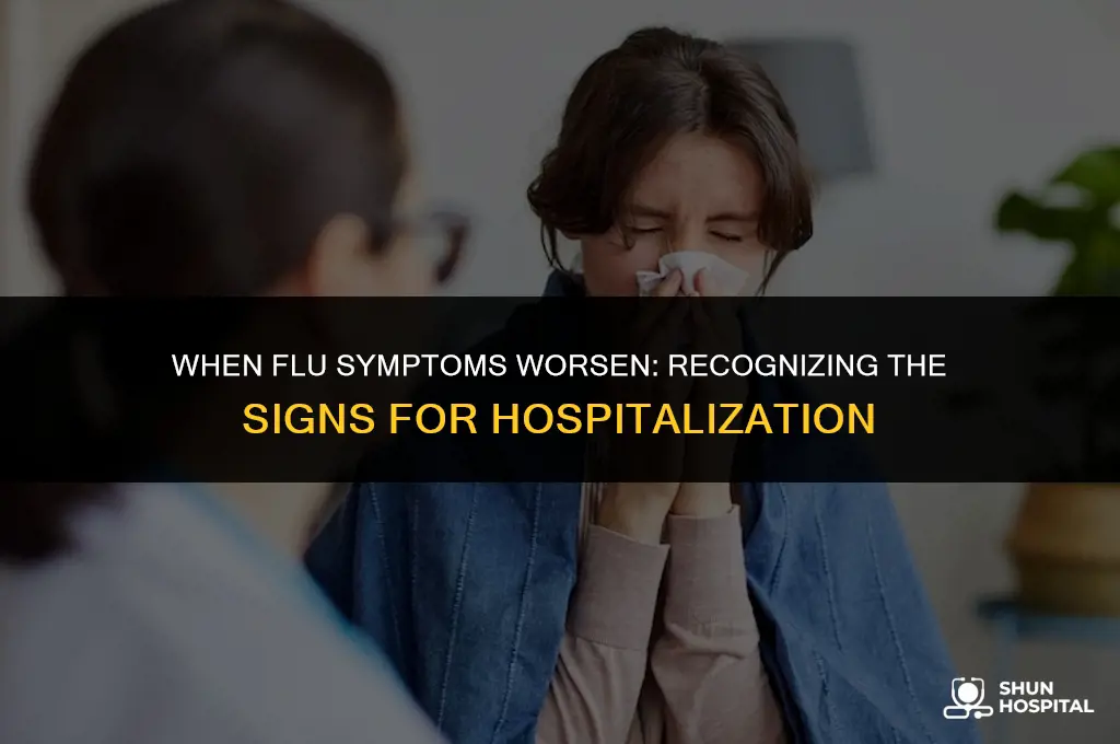 when does flu require hospitalization
