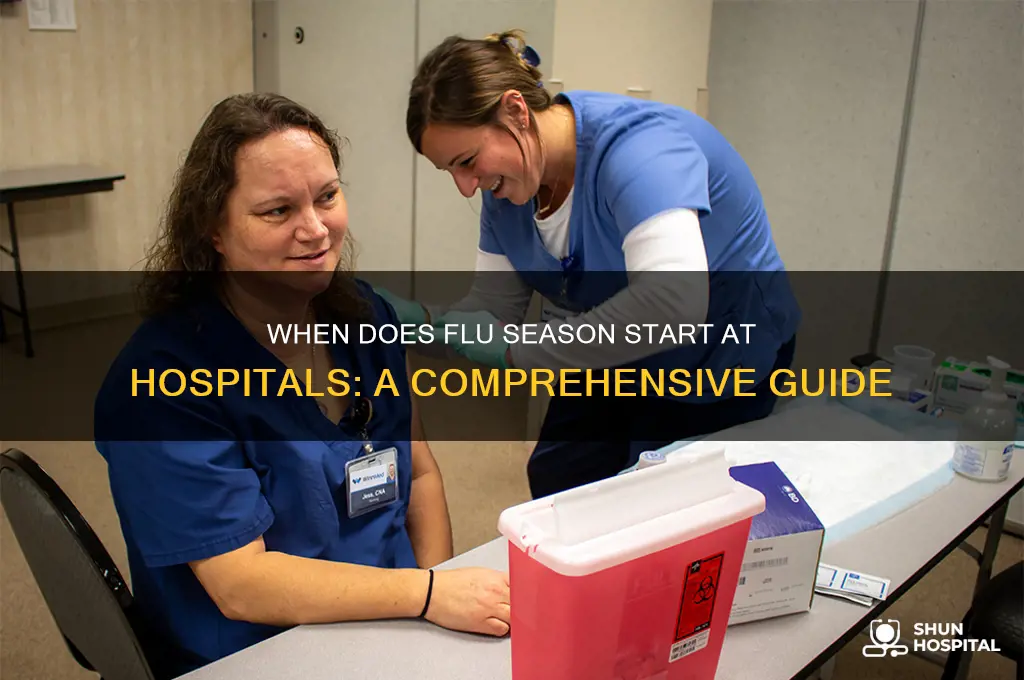 when does flu season at hospitals begin