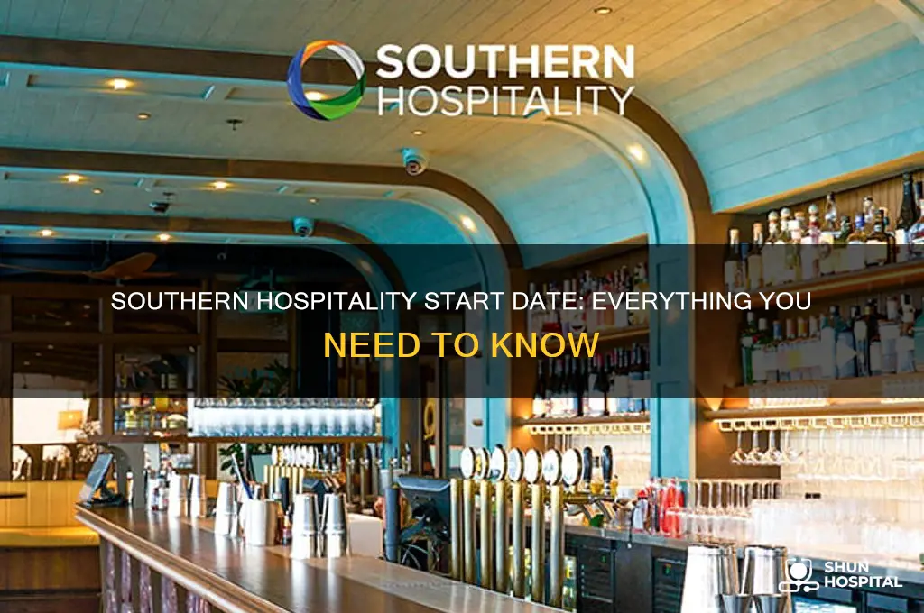 when does southern hospitality start