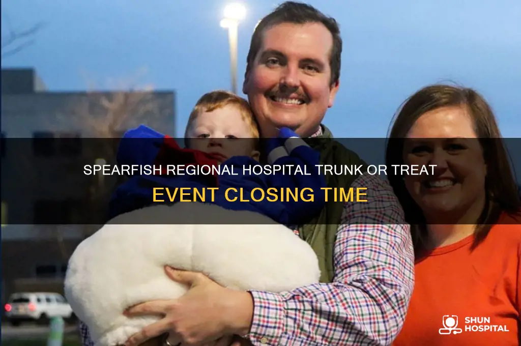 when does spearfish regional hospital trunk or treat end