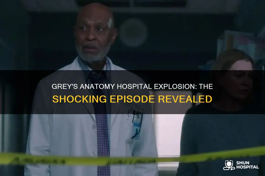 when does the hospital blow up in grey