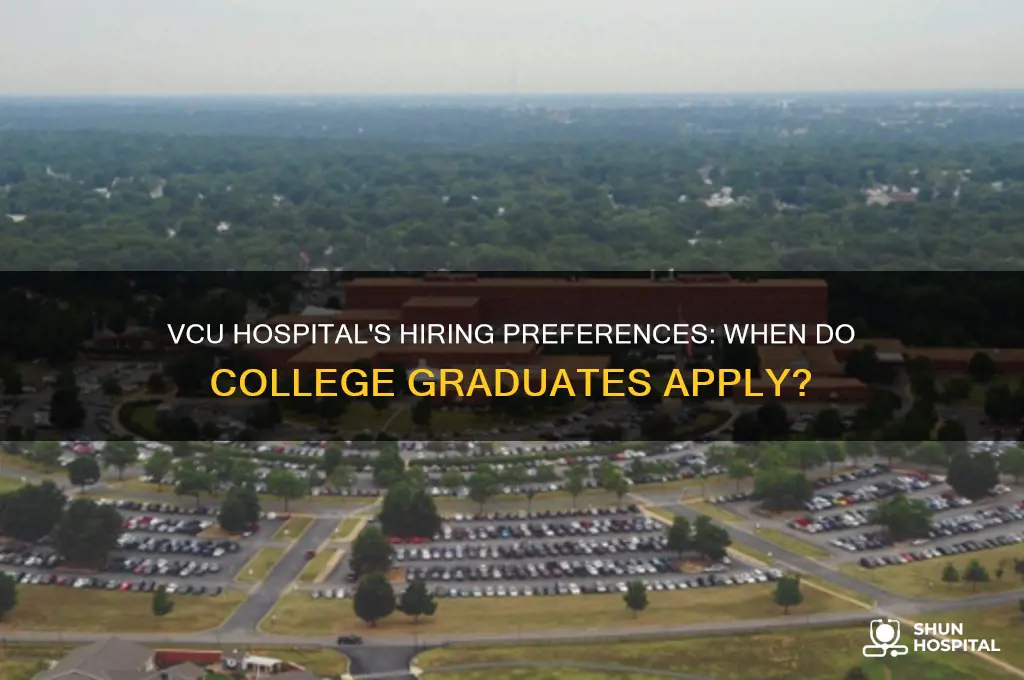 when does vcu hospital want college graduates