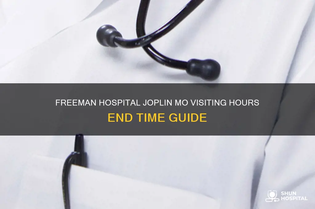 when does visiting hours end at freeman hospital joplin mo