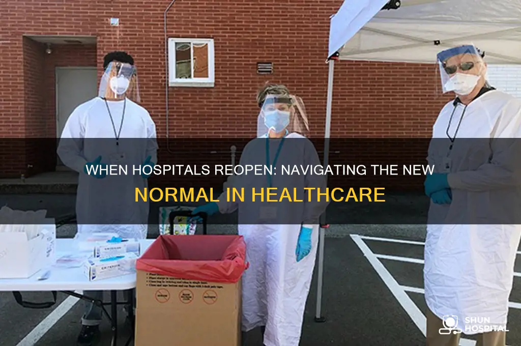 when hospitals reopen