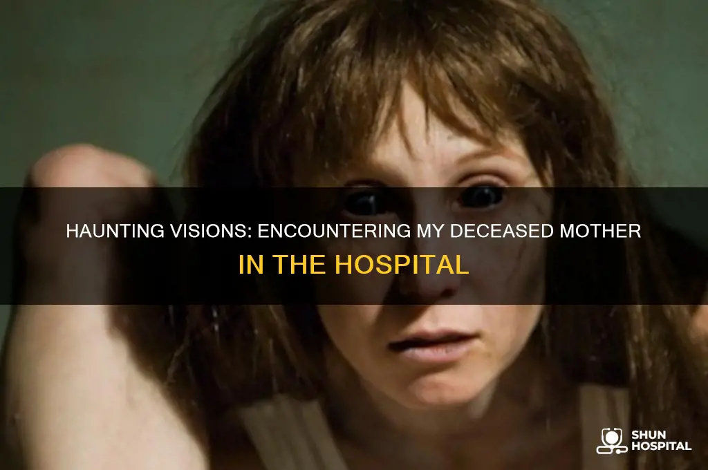when in the hospital i see my dead mother