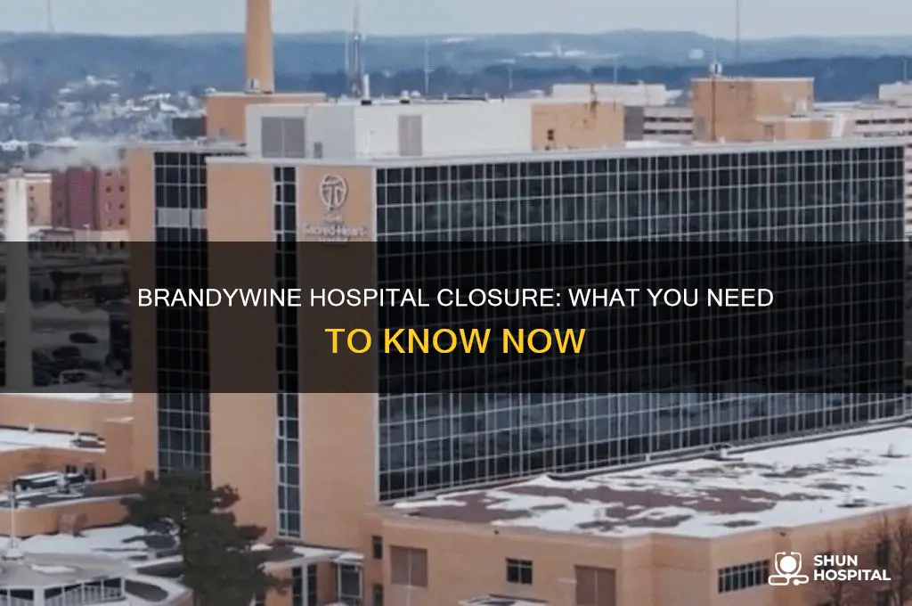 when is brandywine hospital closing