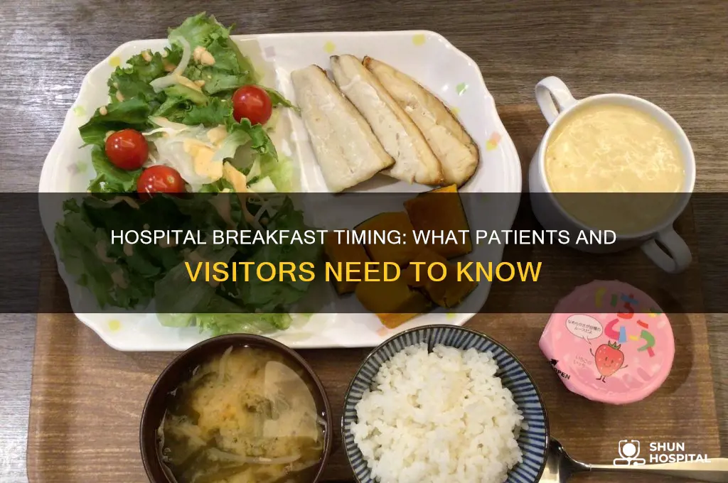 when is breakfast in hospitals