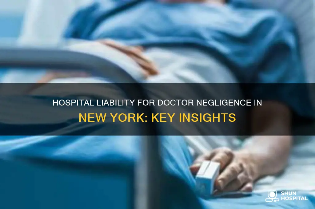when is hospital responsible for doctors negligence new york