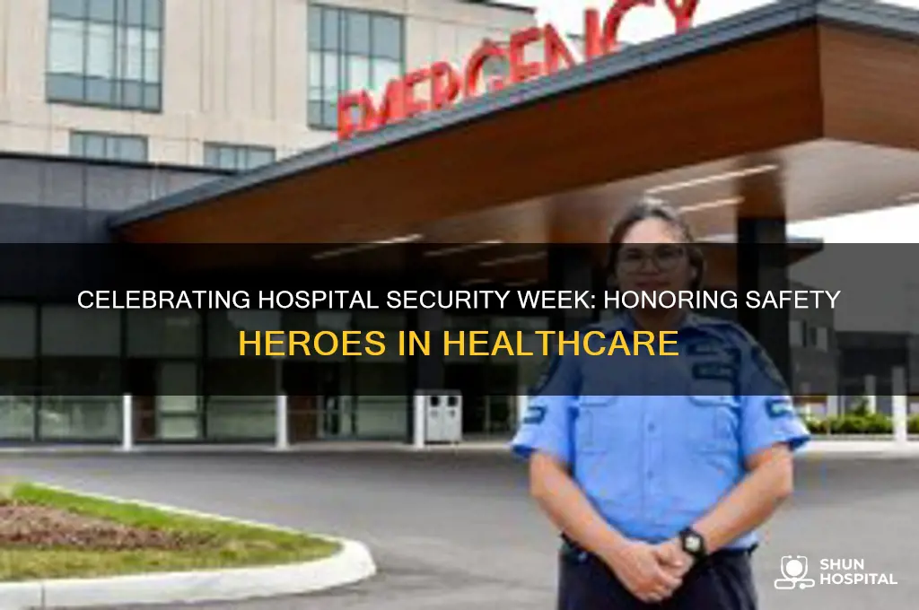 when is hospital security week