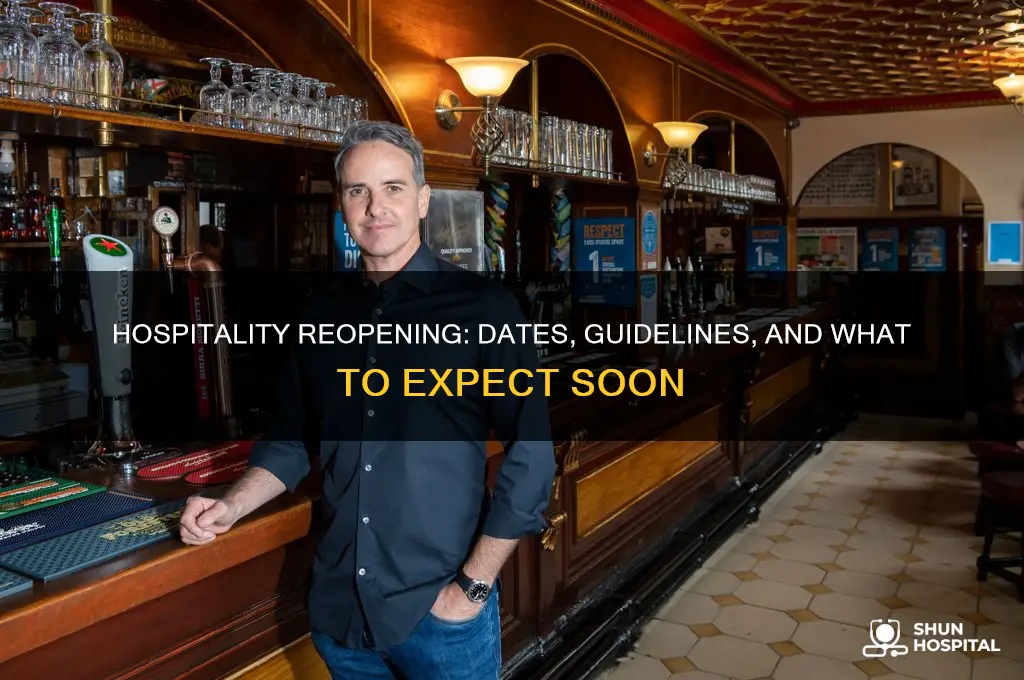 when is hospitality reopening